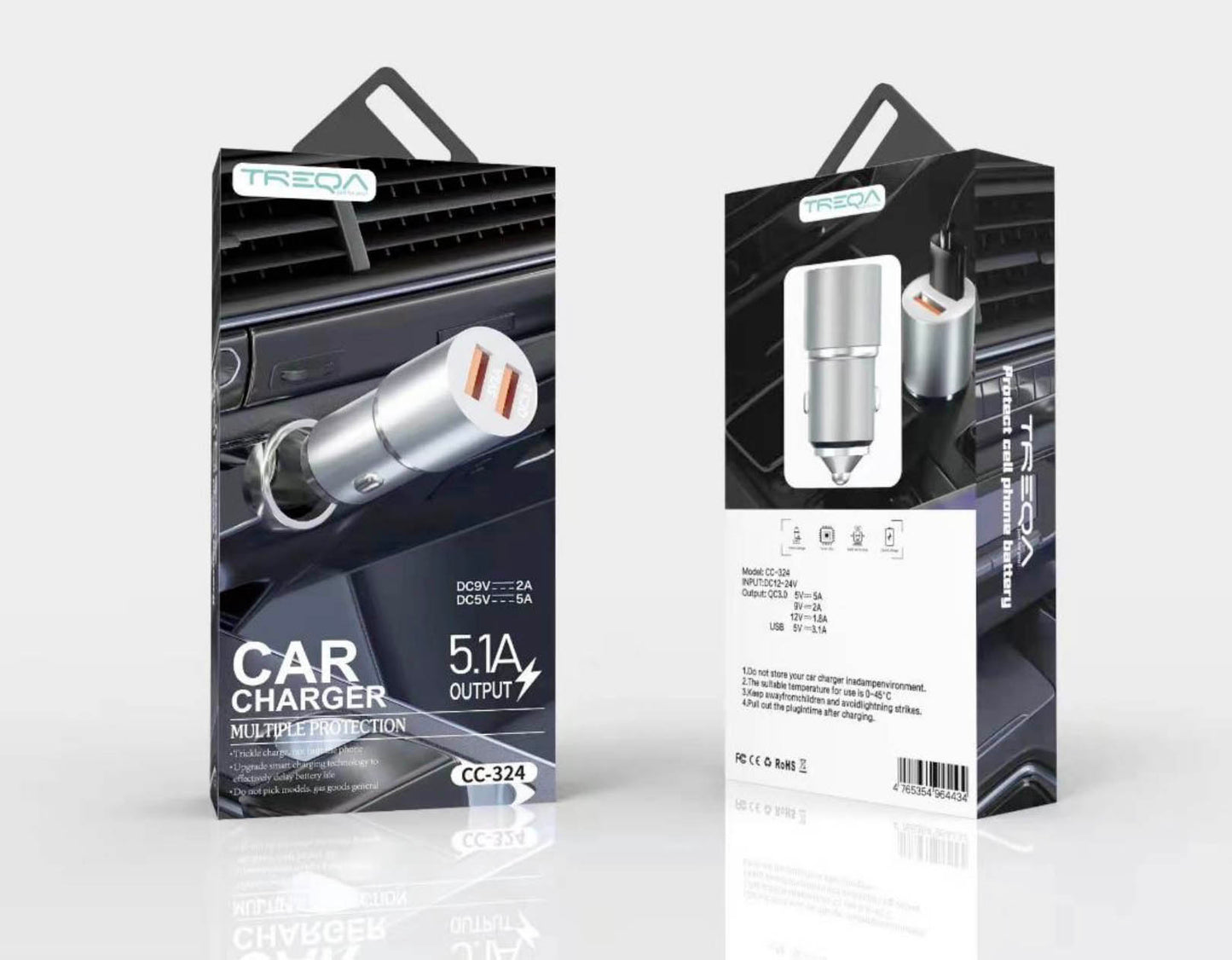 Dual Port QC3.0 Car Charger
