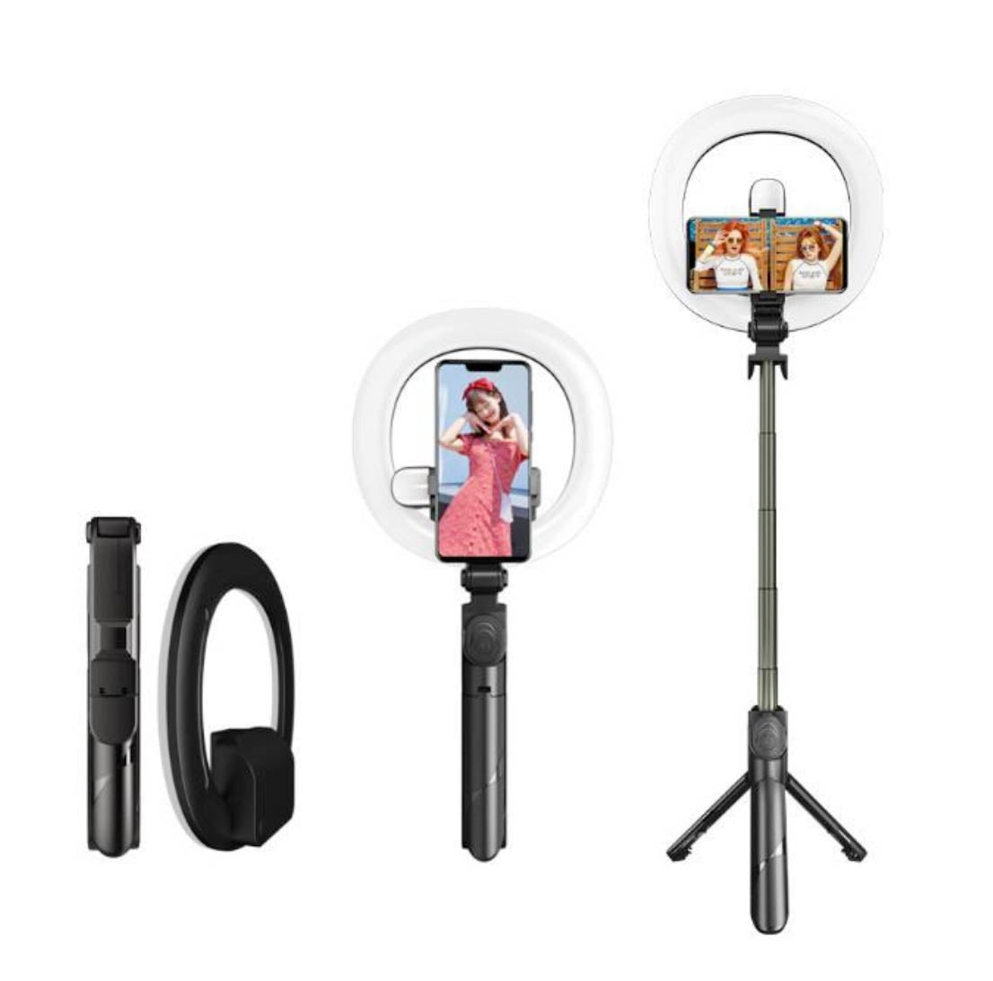 XT-18+ Ring Light with Selfie Stick and Tripod Stand